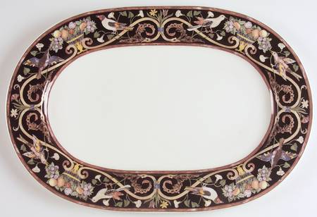 Intarsia 13" Oval Serving Platter