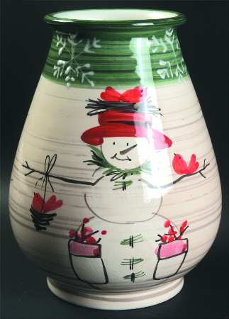 Snow Day 9" Vase