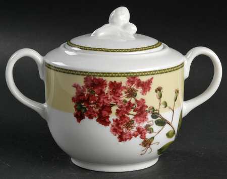 Summer Bough Sugar Bowl & Lid