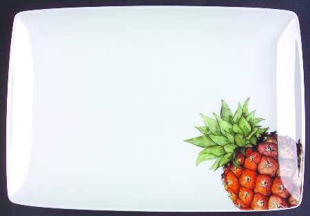 Tropics Pineapple 10" Rectangular Serving Platter
