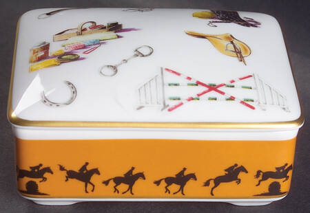 Sport Equestrian Rectangular Box with Lid