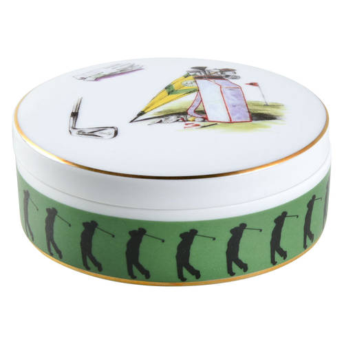 Sport Golf Round Box & Lid