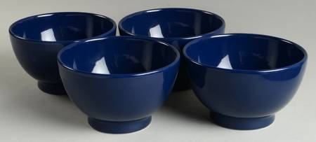 Impact Oxford Blue Footed 5" Bowl - Set of 4