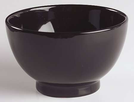 Impact Black 5" Footed Bowl by Vista Alegre