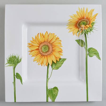 Flora Summerfield 15" Square Serving Platter
