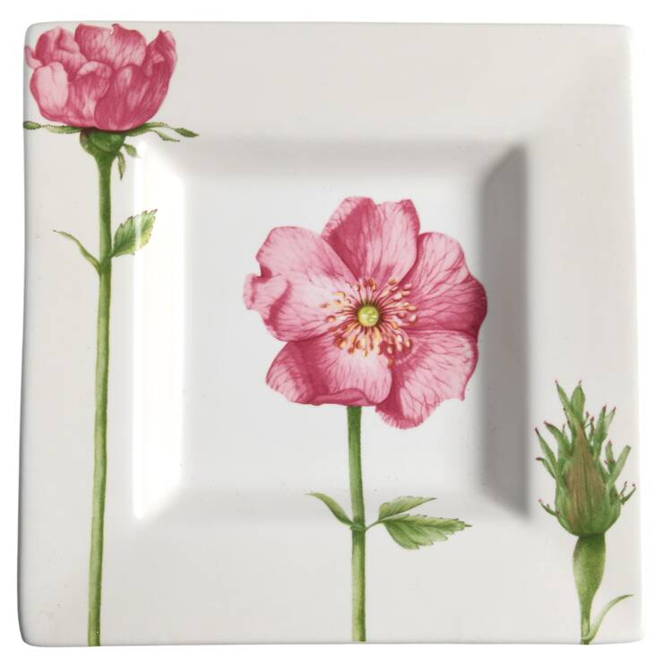 Flora Summerfield Square Bread & Butter Plate
