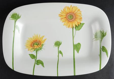 Flora Summerfield 18" Rectangular Serving Platter