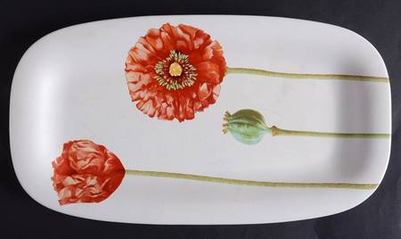 Flora Summerfield 14" Rectangular Serving Platter