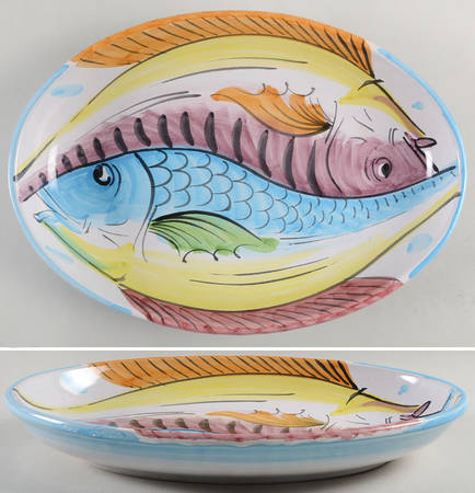 Vista del Mare 16" Oval Serving Bowl