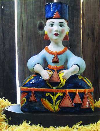 Folk Figures Woman Figurine