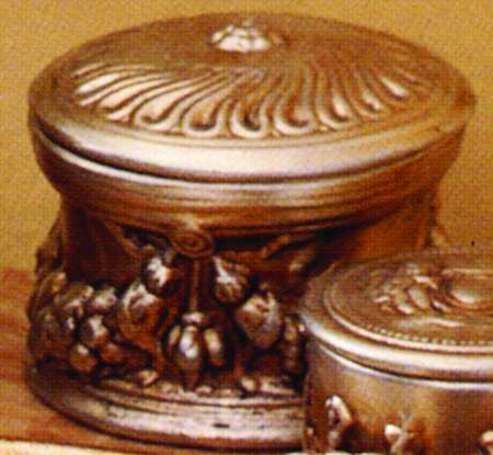 Florentine Silver 4" Round Box & Lid