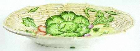 Bamboo With Vegetable 15" Oval Vegetable Bowl