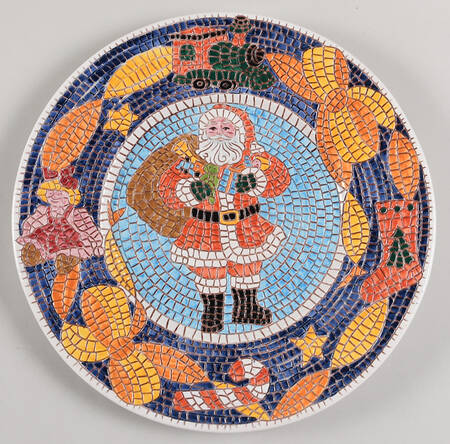 Mosaic Service Plate (Charger) by Vietri (Italy)