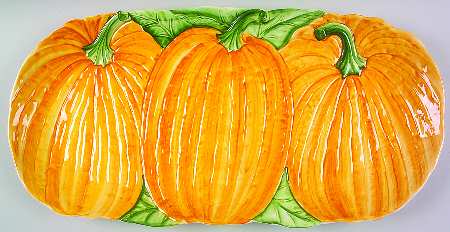 Pumpkin Patch 21" Oval Serving Platter