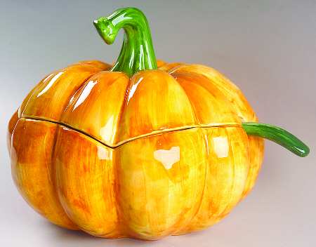 Pumpkin Patch Tureen & Lid w/Ladle
