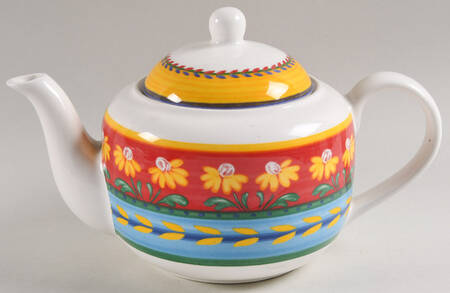 Yellow Flowers Teapot & Lid