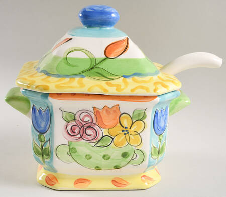 Bloomin' Blossoms Tureen & Lid W/Ladle