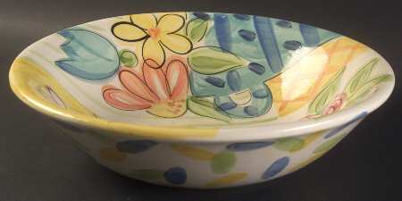 Bloomin' Blossoms 12" Large Salad Serving Bowl