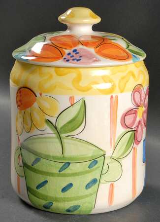 Bloomin' Blossoms Large Canister & Lid
