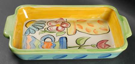Bloomin' Blossoms 15" Rectangular Baker