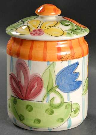 Bloomin' Blossoms Small Canister & Lid