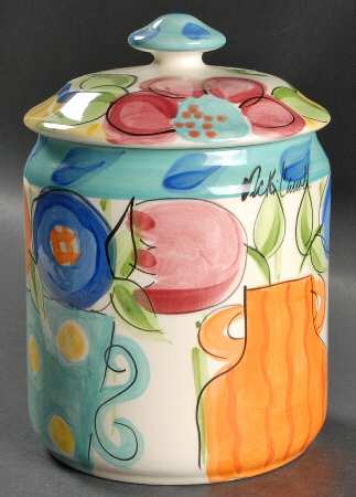 Bloomin' Blossoms Medium Canister & Lid