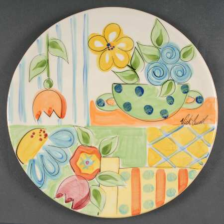 Bloomin' Blossoms 14" Chop Plate (Round Platter)