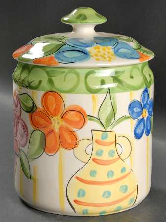 Bloomin' Blossoms Extra Large Canister & Lid