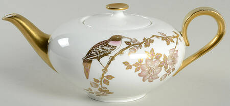 Golden Garden Teapot & Lid