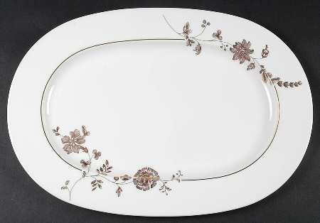Golden Garden 16" Oval Serving Platter