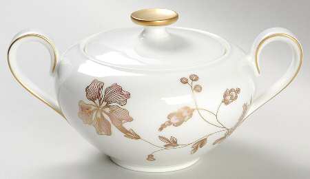 Golden Garden Sugar Bowl & Lid