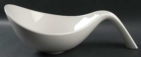 Flow Large Handled Salad Serving Bowl