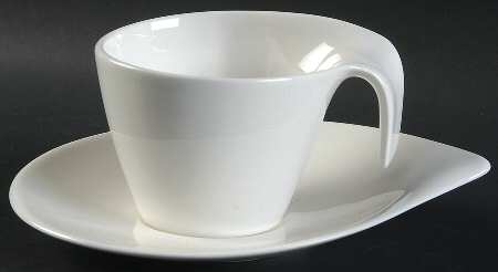 Flow Flat Cup & Saucer Set