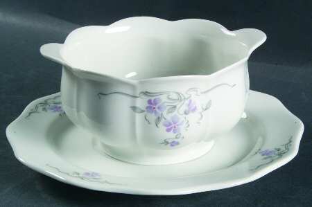 Violetta Flat Cream Soup Bowl & Saucer Set