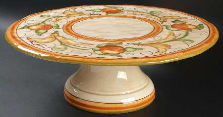 Affresco 13" Diameter Pedestal Cake Stand