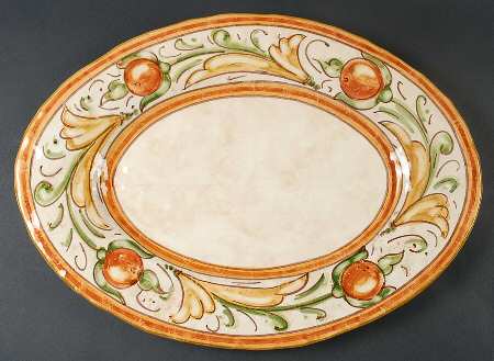 Affresco 18" Oval Serving Platter