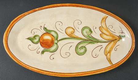 Affresco 13" Oval Serving Platter
