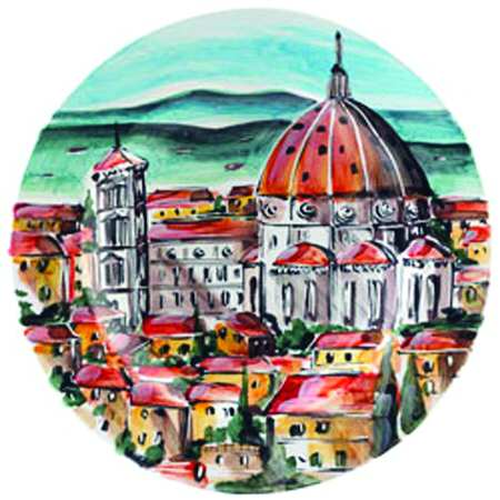 Tour of Italy 13" Chop Plate (Round Platter)