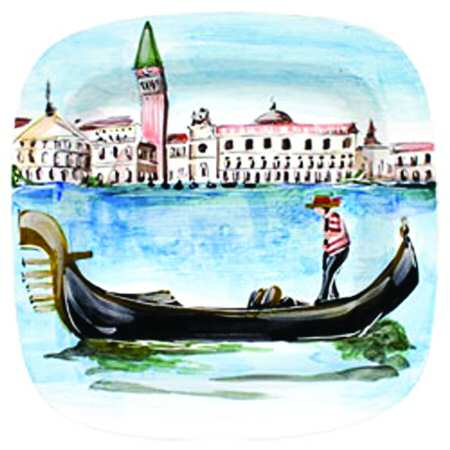 Tour of Italy 15" Square Serving Platter