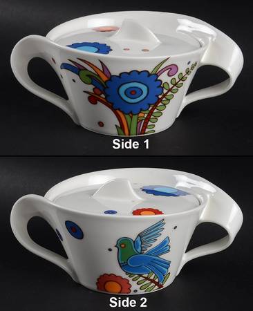 New Wave Acapulco Sugar Bowl & Lid