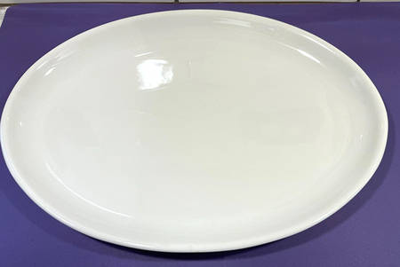 Boutique White 12" Oval Serving Platter