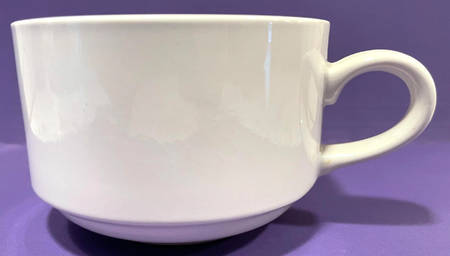 Boutique White Flat Cup