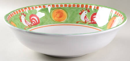 Campagna Rooster (Gallina) 12" Melamine Salad Serving Bowl
