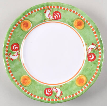 Campagna Rooster (Gallina) Melamine Dinner Plate