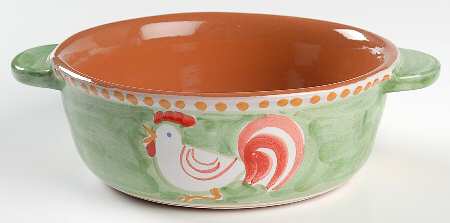 Campagna Rooster (Gallina) 1.25 Qt Round Casserole No Lid