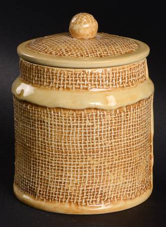 Jute Small Canister & Lid