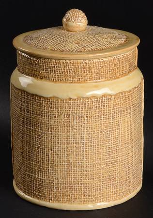 Jute Large Canister & Lid