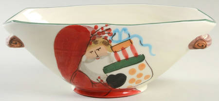 Old St Nick 12" Oval Handled Bowl