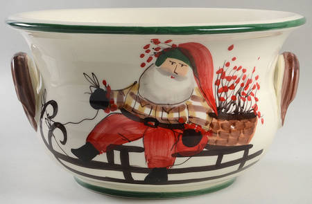 Old St Nick 13" Cachepot