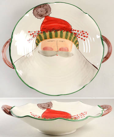 Old St Nick 16" Round Handled Bowl